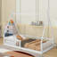 Lit simple en bois avec clôture-1728436581