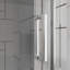 Portes de douche pivotantes Goodyo, porte de douche à double battant sans cadre l 30 po x H 72 po, verre trempé transparent de 1/4 po (6 mm), quincaillerie à finition chromée, installation réversible