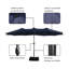 Parasol de patio 15 pi avec base et DEL 15 pi-70060533
