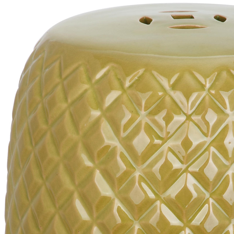 Tabouret de jardin Ceramic, Vert printemps