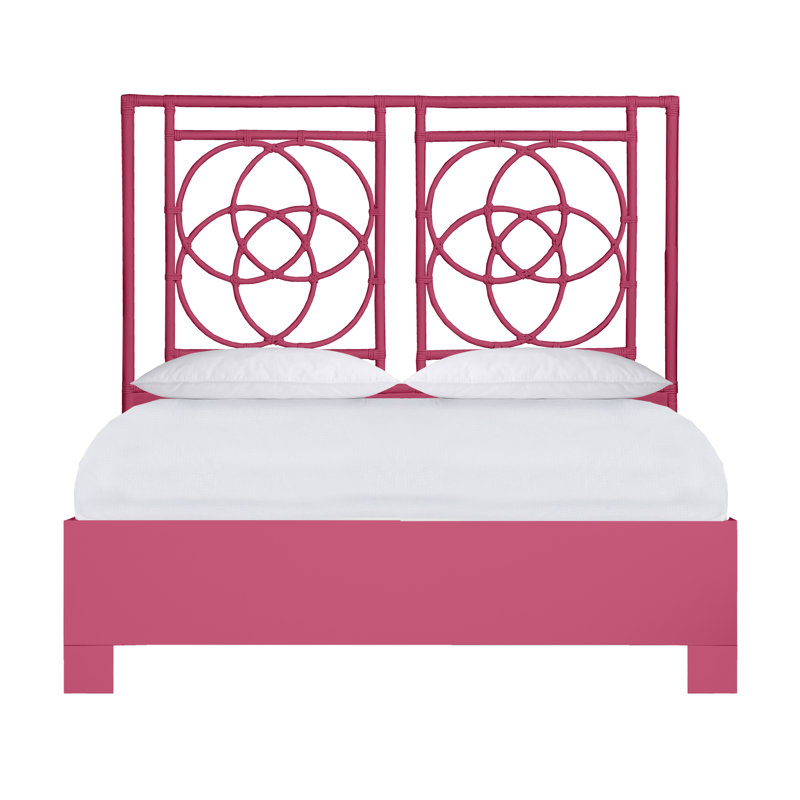 Emilia Platform Bed, Queen, Hot Pink