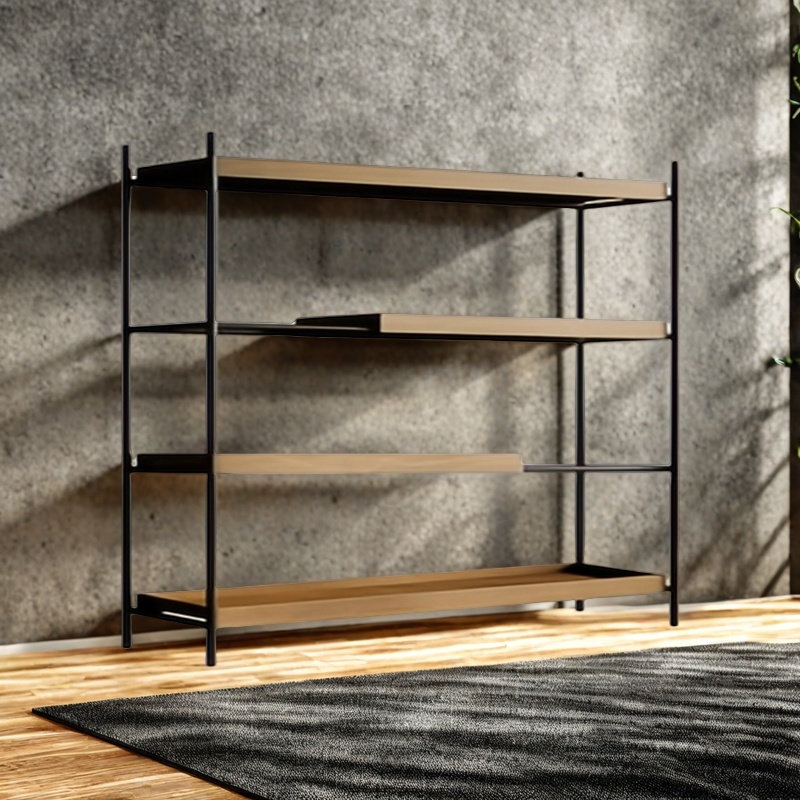 Une bibliothèque pratique pour le rangement, (5 tablettes) H 66,5 po x l 31,4 po x P 11,8 po