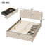Base de lit tapissier grand format avec tiroirs et ports USB-1000666310