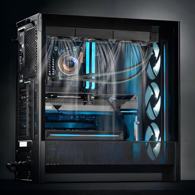 CPU Liquid Cooler, AIO CPU Water Cooler - 3 X 120Mm PWN Fans & Pump, Customizable Black PC Liquid Cooler With 2.1'' LCD Display & ARGB Light, For Intel 115X/1366/2011/1700/1200, AMD AM4/AM5