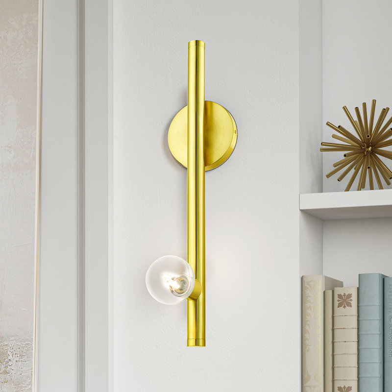 Josephin Armed Sconce, Satin Brass