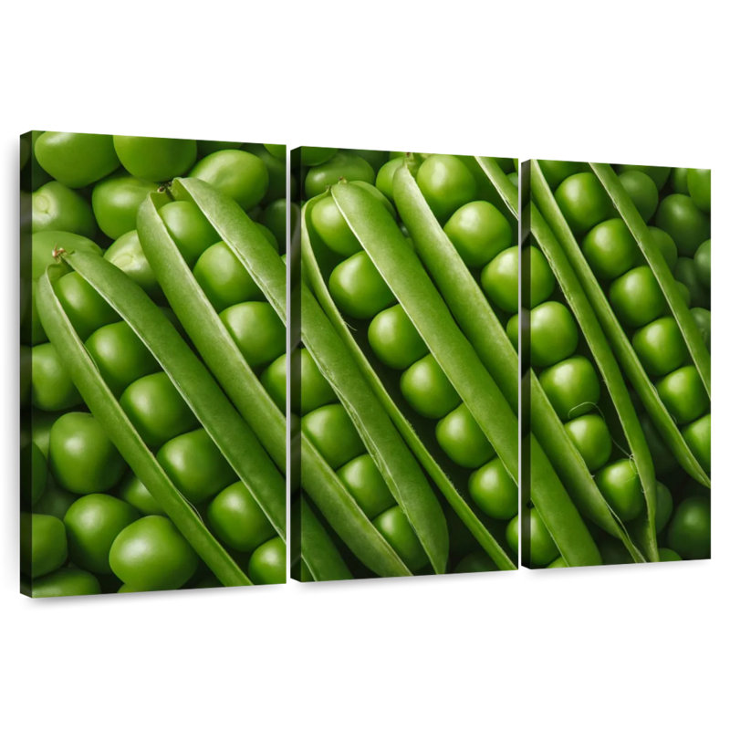 Yarlin Peas, 48" H x 74" W
