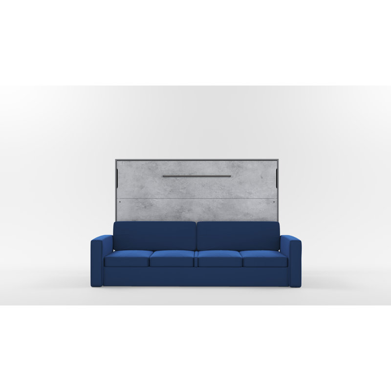 Neidelin Upholstered Bed, Slate Grey/Bronx