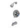 Single Handle Wall Mount Shower and Tub Faucet with Metal Lever Handle