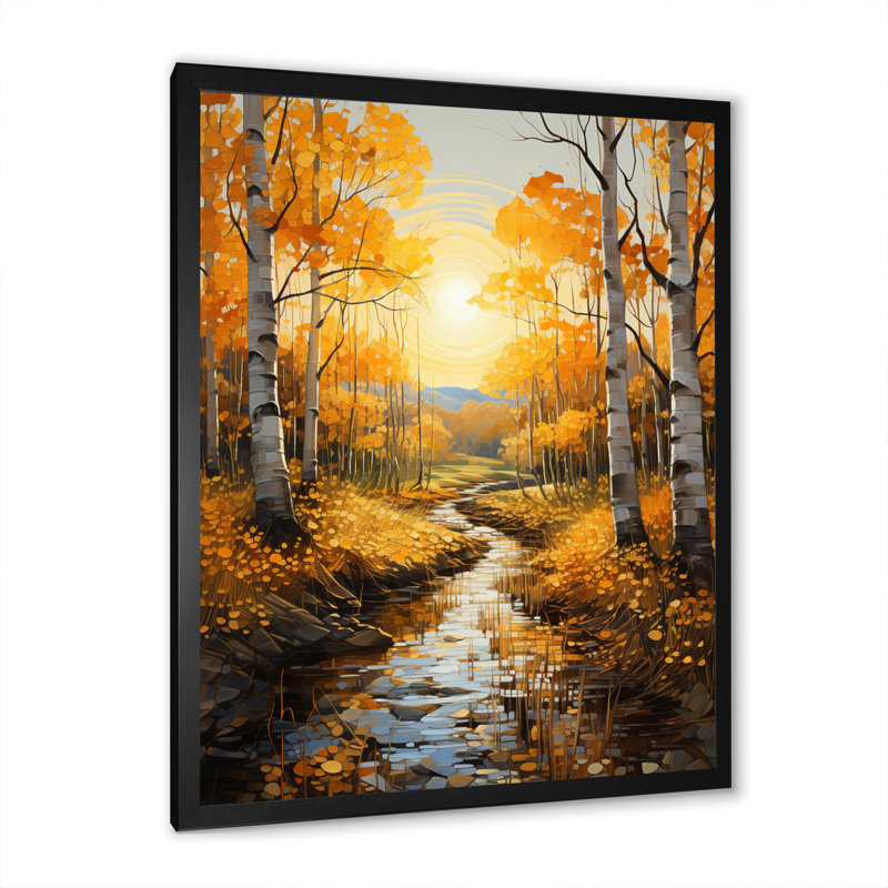 Wayolle Sunlit Grove IV - impression, Cadre photo noir, H 20 po x l 12 po x P 1 po