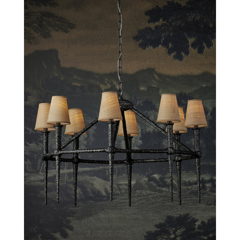 Blackthorn 8 - Light Cast Aluminum Chandelier