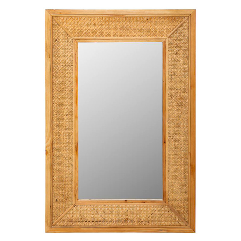 Suus Wood Flat Wall Mirror