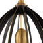 Luminaire suspendu ovale architectural 1 lumière Uttermost Darby