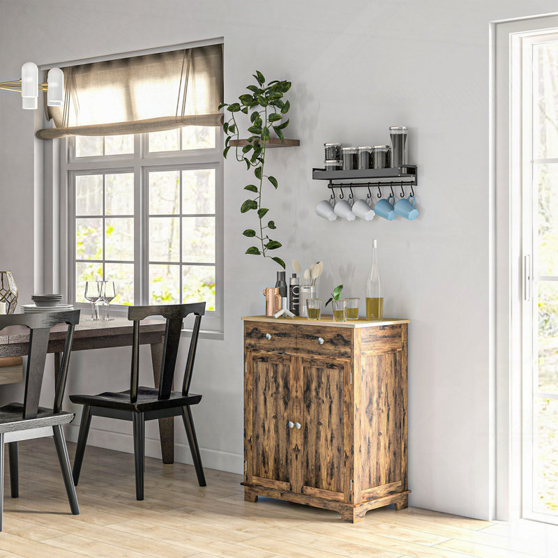 Sideboard with Solid Wood Countertop
