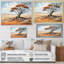 «African Desert Tree Survivor» - Art mural africain-137986219-137986216