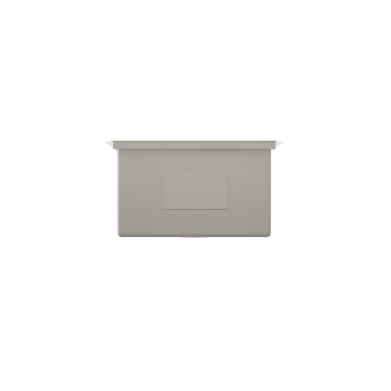 Poste de travail sous-comptoir en acier inoxydable de L 45 po x l 19 po DeerValley, cuve simple avec accessoires, gris argenté