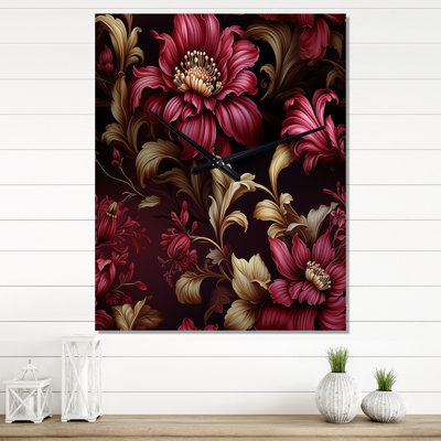 Jamykal - Floral Modern Wall Clock