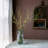 30.7'' Faux Bamboo Branch in Glass Vase