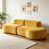 Tissu jaune gingembre sélectionné