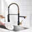 Kitchen Faucet With Pull Down Sprayer, Single Handle Single Lever Kitchen Sink Faucet-104406467