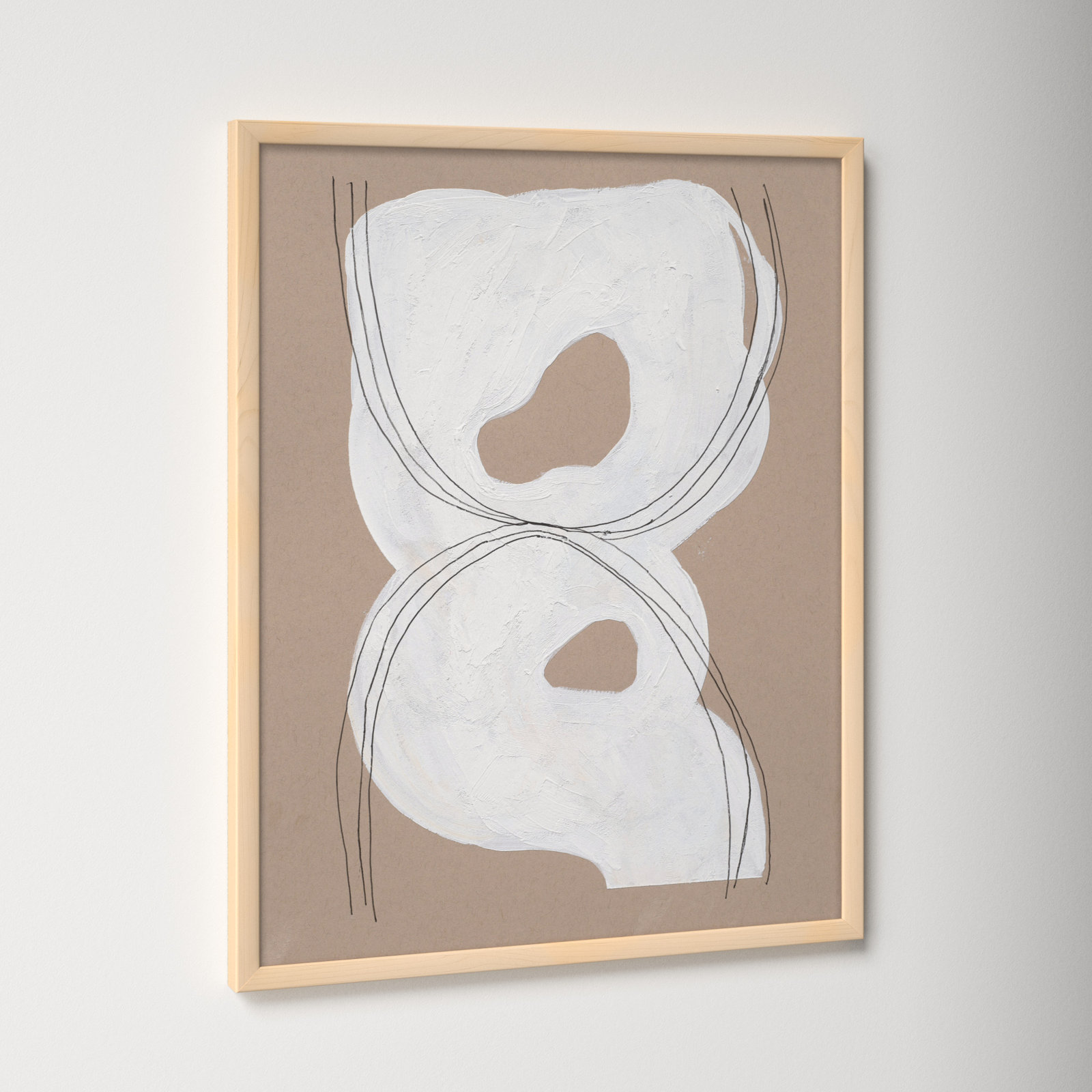 Free Form 1 by Andrea Stokes, 50" H x 40" W x 1.25" D, Brown