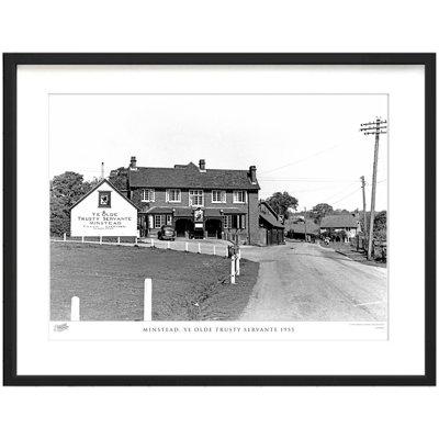 Minstead, Ye Olde Trusty Servante 1955 by Francis Frith - Single Picture Frame Print