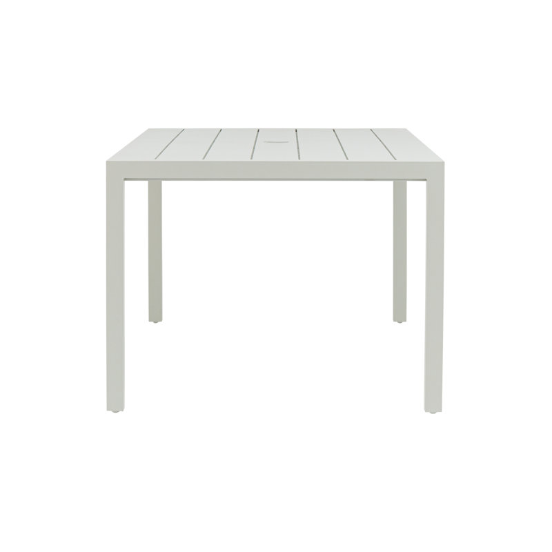 Zella 72.05'' Rectangular 6 - Person Outdoor Dining Set with Cushions, White