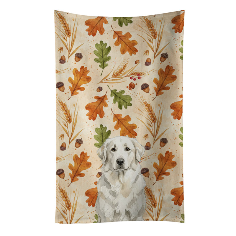 Serviette de cuisine tricolore Sheltie, Blanc des Grandes Pyrénées