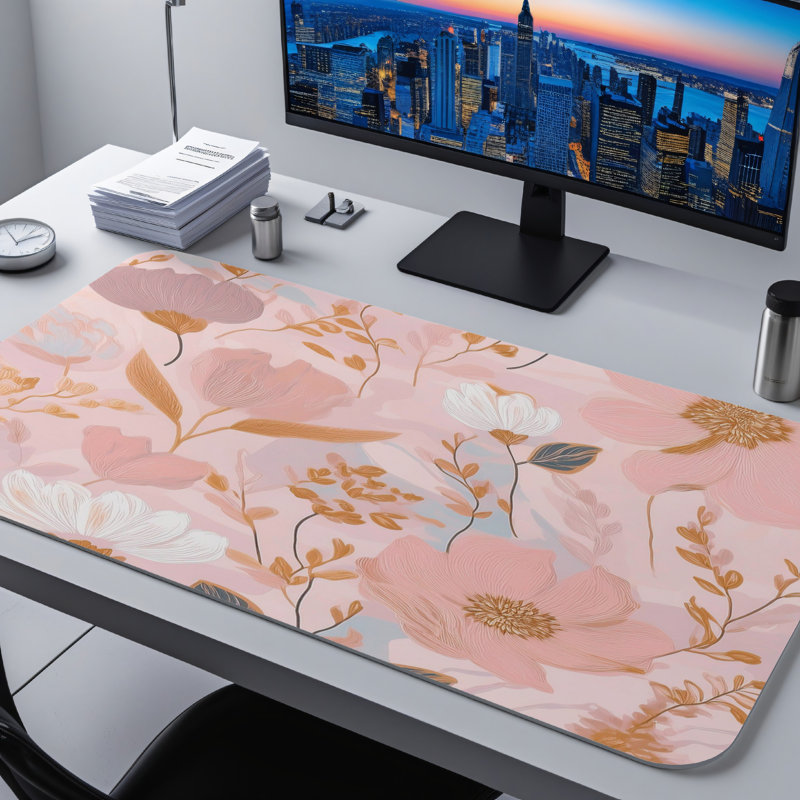 Polyester Desk Pad, 14.4x12.1