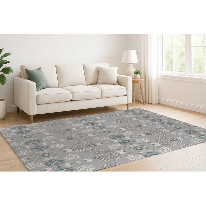Tilly Low Pile Decorative Indoor Area Rug, Rectangle 3' x 5'