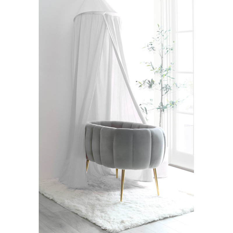 Milan Bassinet with Pad, Venetian Gray