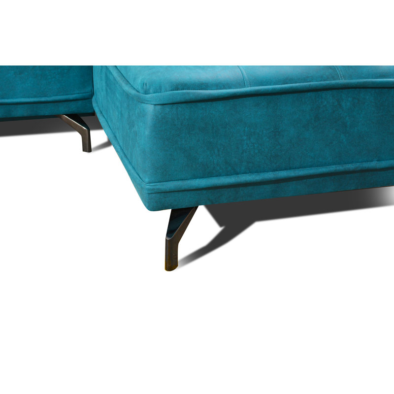 Coppell 4 Seater Sofa Bed, Turquoise, Left Hand Facing