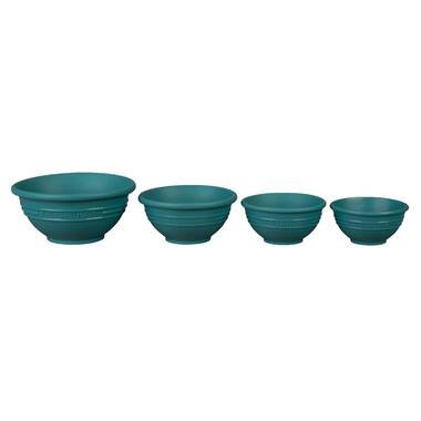 5pc Earthenware Ceramic Mixing Bowl Set Cream - Figmint™