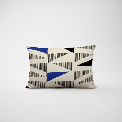 Housse et insert de coussin rectangulaire intérieur / extérieur en polyester / mélange de polyester Chamu