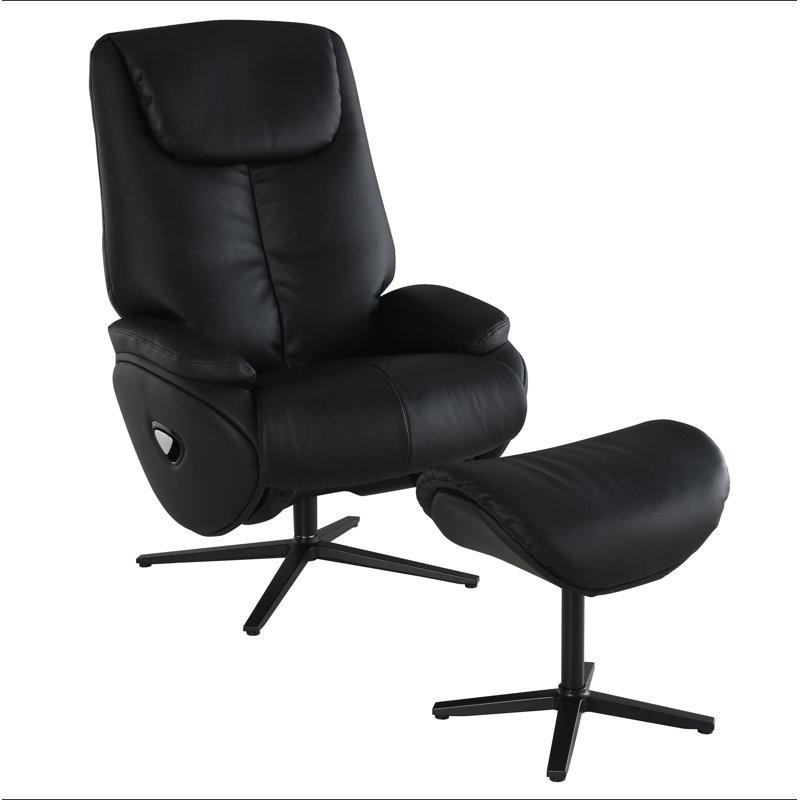 Fauteuil d'appoint pivotant avec repose-pieds Motion