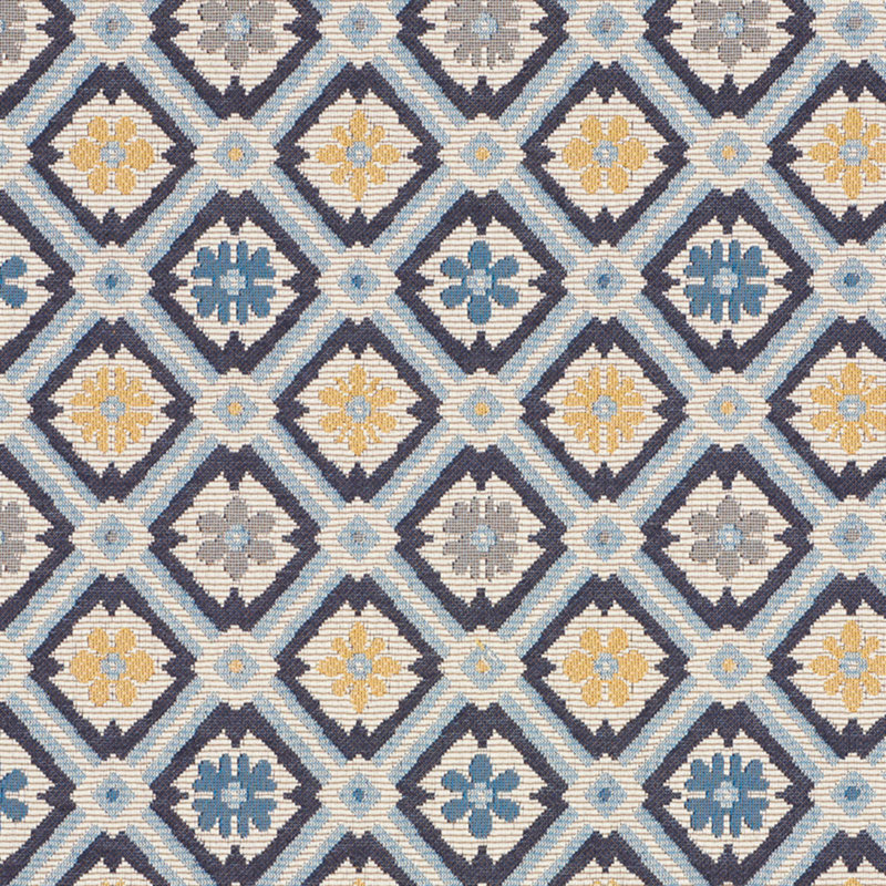 Tissu de tapisserie Savonnerie, Bleu