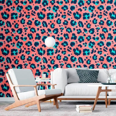 Pink Wallpaper with Leopard Pattern buy at the best price with