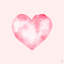 Margarida Blurry Heart Print on Wrapped Canvas-1784322304