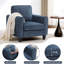 Chaises d'appoint Mid-Century avec dossier large-1186122523