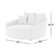Chloe Curved 62" Round Arm Loveseat
