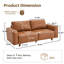 Causeuse 79 po Mid-Century