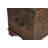 Geometric Carved Solid Wood Storage Ottoman-331449315