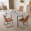 5-Piece Dining Table and Chairs ,Dining Room Set with 4 Modern Chairs-64484353-64484358
