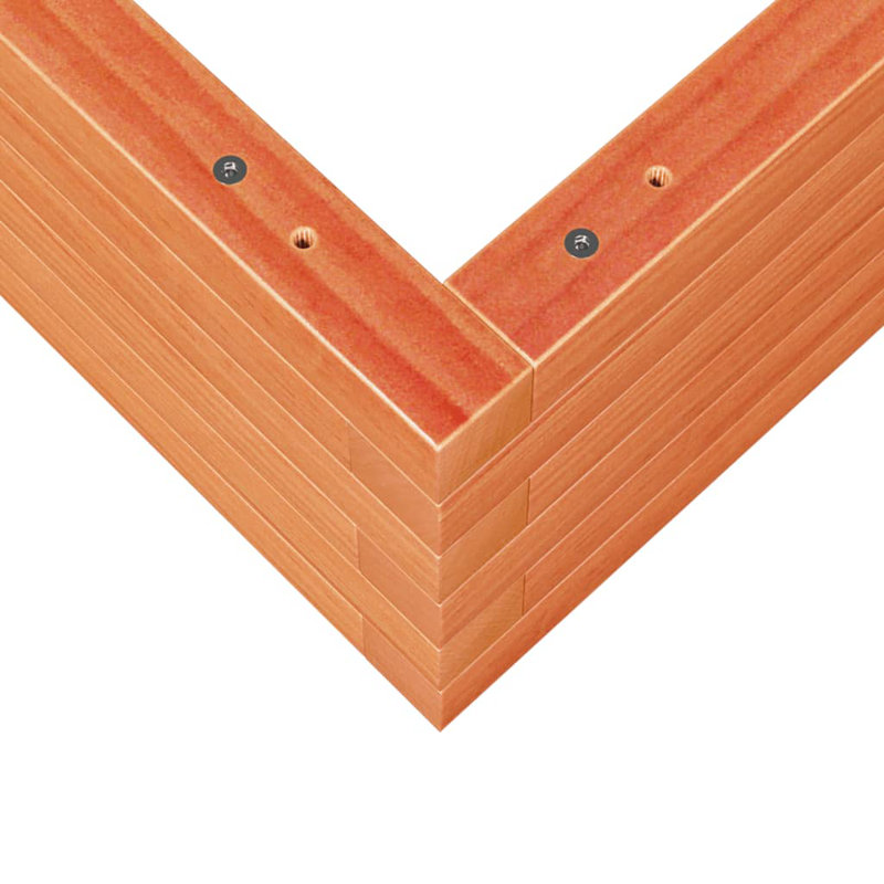 Amiela Planter Box, 23cm H x 60cm W x 60cm D, Wax Brown