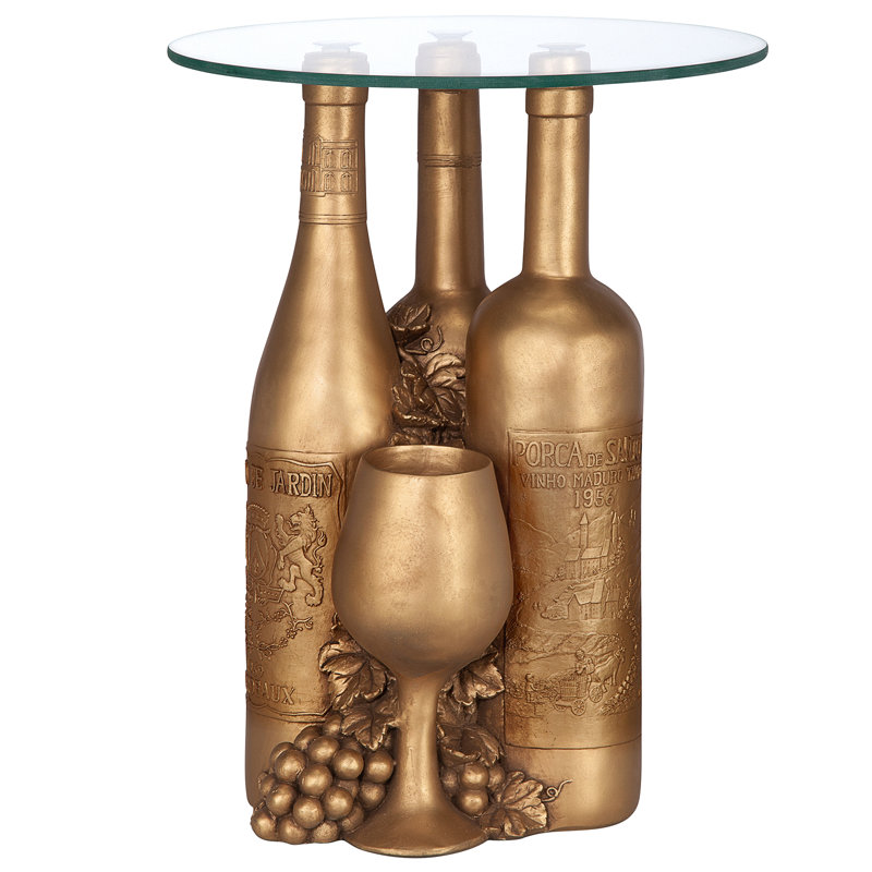 Wine and Dine Sculptural End Table