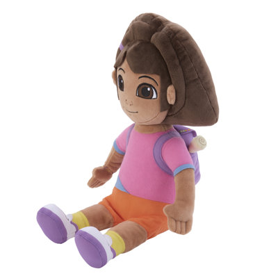 NoJo Dora Adventure attend un oreiller douillet en forme de 3D, rose