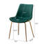 Table de salle à manger contemporaine 5 avec 4 chaises d'appoint confortables et un pied en métal-32048957