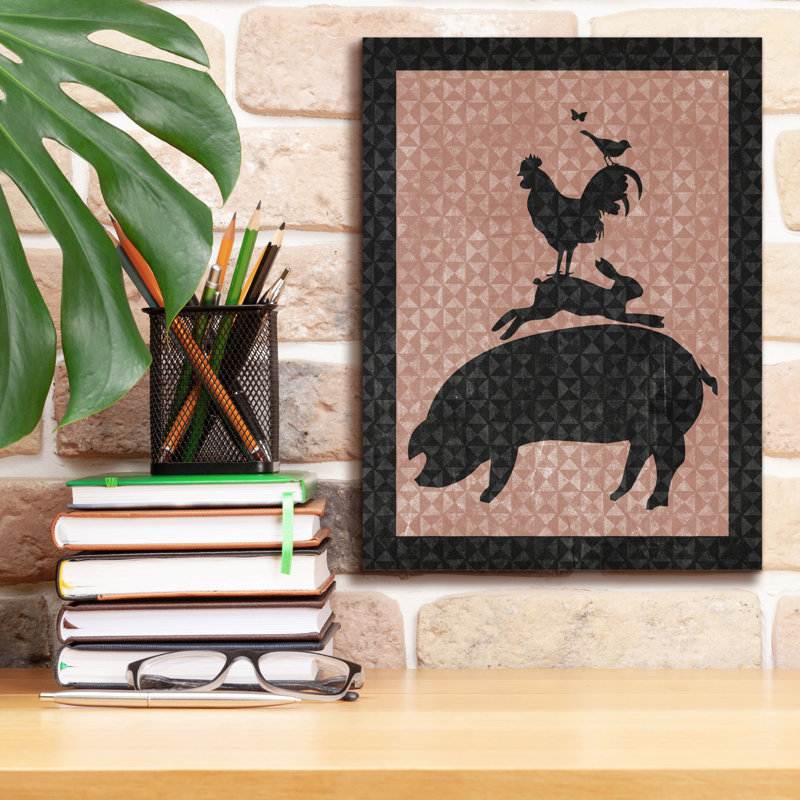  «Farm 2» par Erin Clark, art mural sur toile, 12 po x 16 po