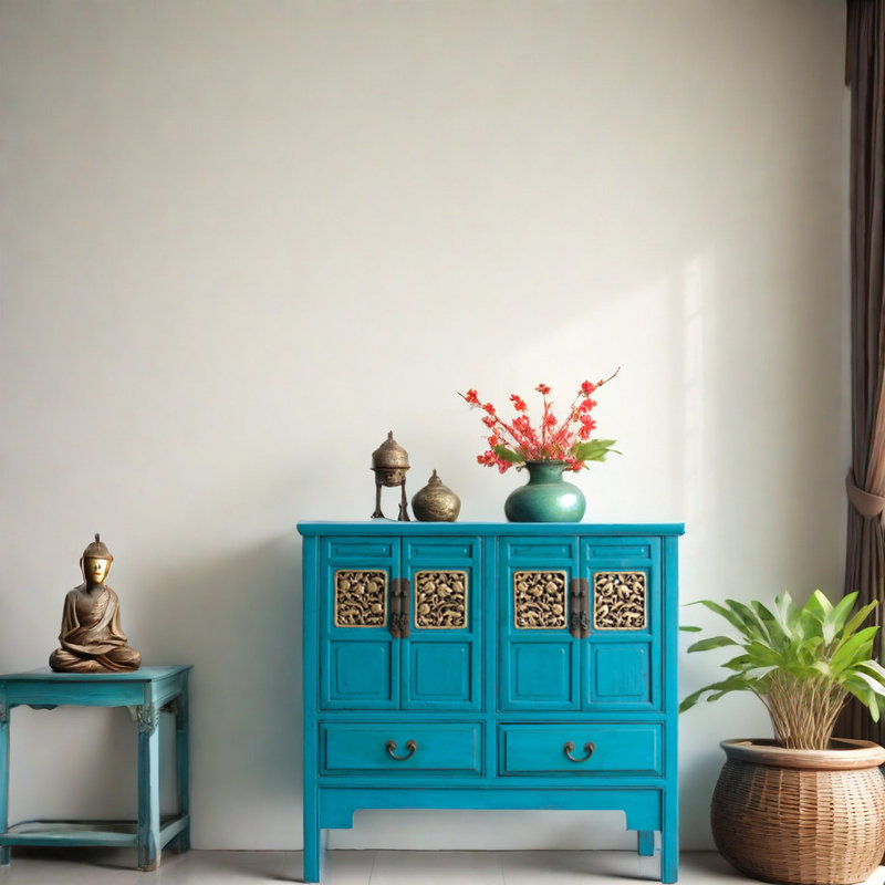 Ming And Qing Classical Porch Cabinets Solid Wood Accent Cabinet