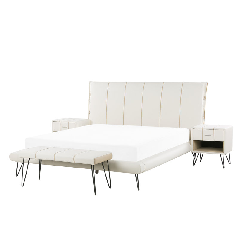 Margie Piece Bedroom Set, Kingsize (5'), White