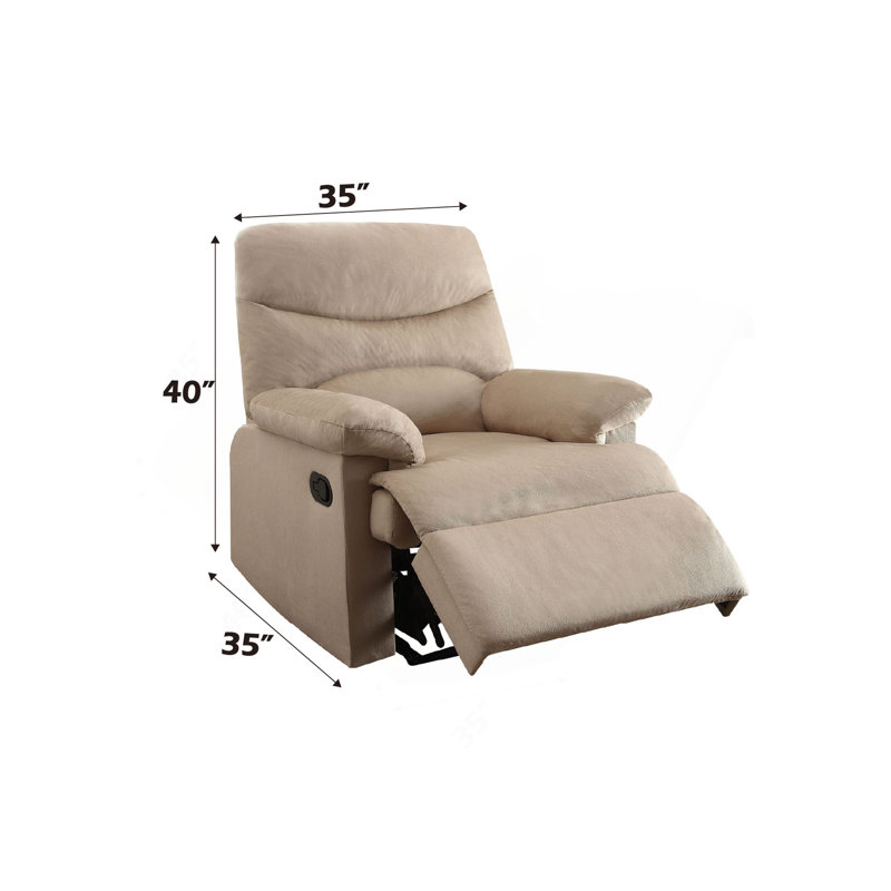 Fauteuil inclinable confortable en microfibre pour une détente ultime
